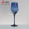 Massive blaue Glas Vintage Gläser Rotweingläser